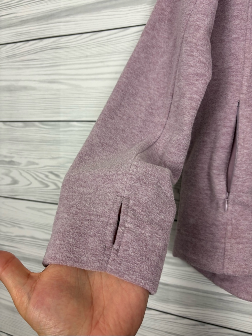 Duluth Trading Co. Frost lake fleece full zip up jacket lavender size large NWT - Picture 3 of 7